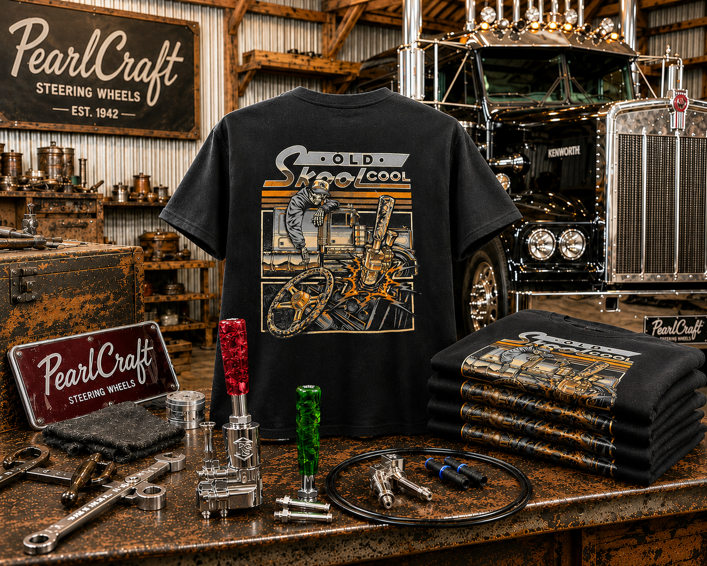 PearlCraft x Rollin’ Stainless Old Skool Cool T-Shirt